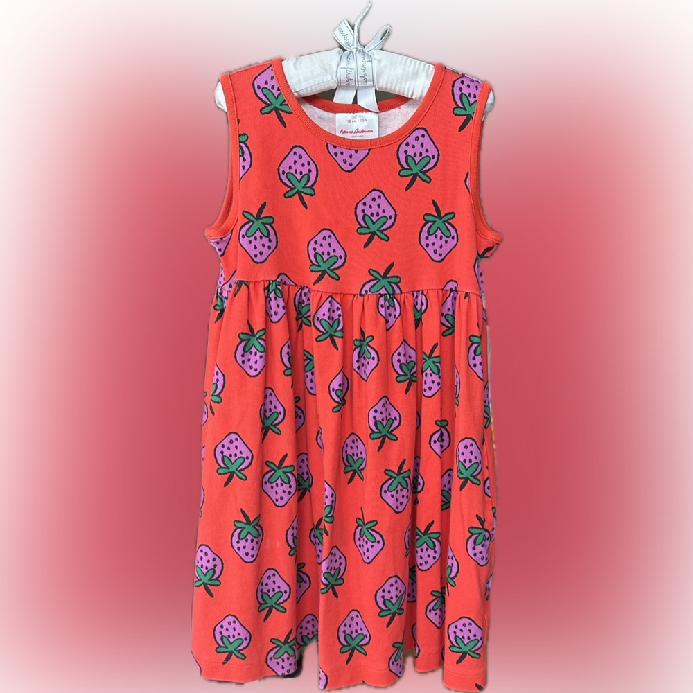 Hanna Andersson Chasing Summer Playdress (Strawberry Pattern)